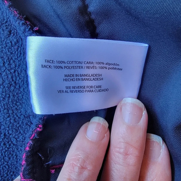 Orvis Pink Buffalo Plaid Fleece Lined Shirt Shacket L - Picture 7 of 8